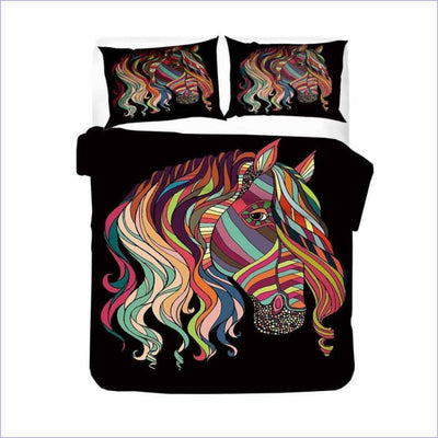 Bohemian Horse Duvet Cover