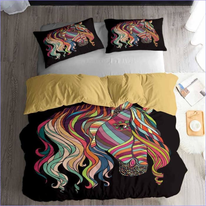 Bohemian Horse Duvet Cover