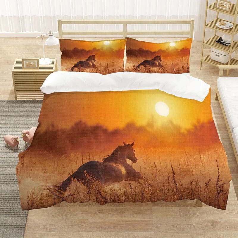 Sunset Horse Duvet Cover 240x220