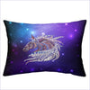 Purple Drawing Horse Duvet Cover