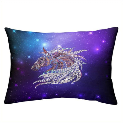 Purple Drawing Horse Duvet Cover