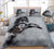 Prancing Black Horse Duvet Cover