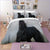 Race Horse Duvet Cover Black