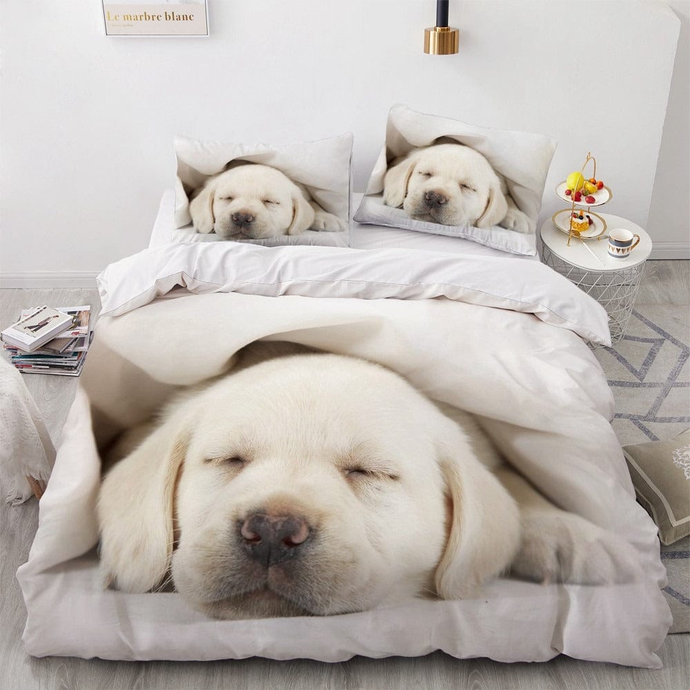 White Dog Duvet Cover 220x240