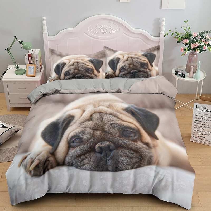 Pug Dog Duvet Cover