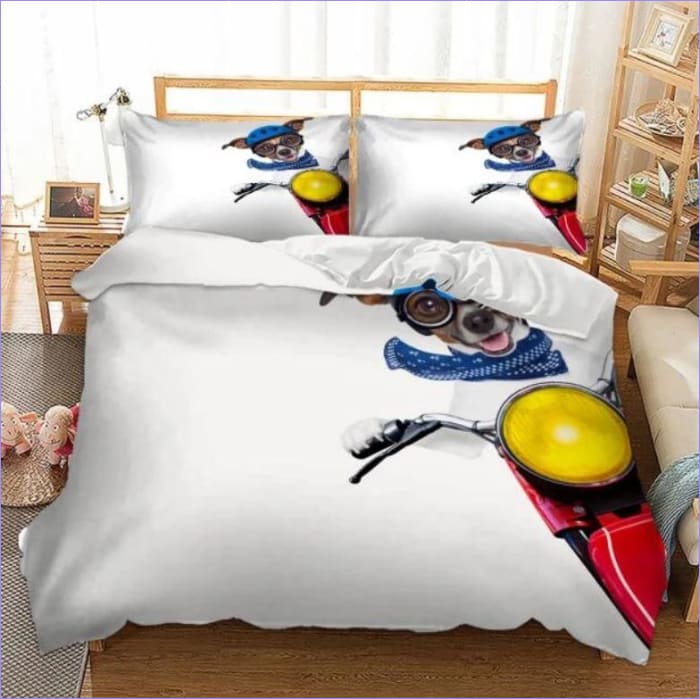 Vespa Dog Duvet Cover