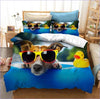 Pool Dog Duvet Cover