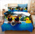 Pool Dog Duvet Cover