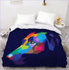 artistic dog duvet cover