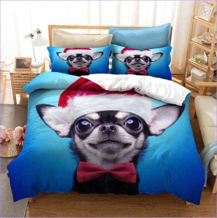 Christmas Dog Duvet Cover