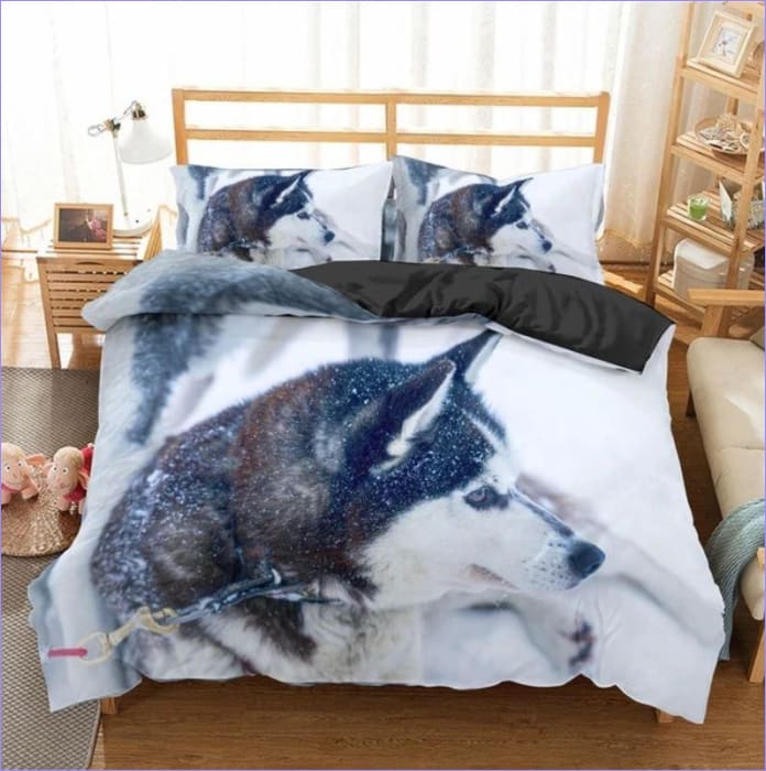 Snow Dog Duvet Cover