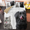 Dog and Cat Duvet Cover