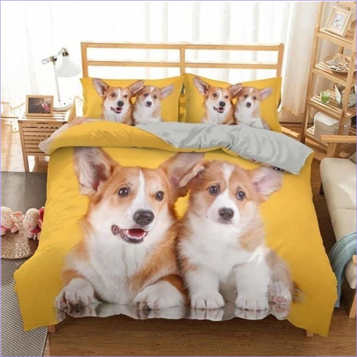 Duo Dogs Duvet Cover