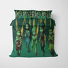 Green Bell Duvet Cover