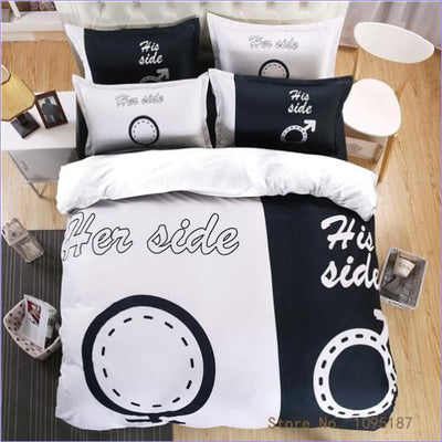 Couple Symbol Side Duvet Cover