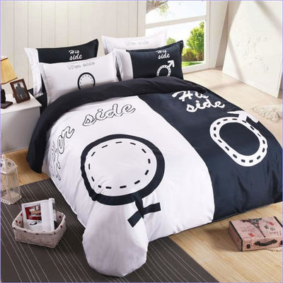 Couple Symbol Side Duvet Cover