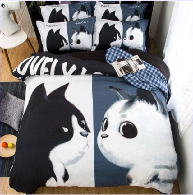 Couple of Cats Duvet Cover