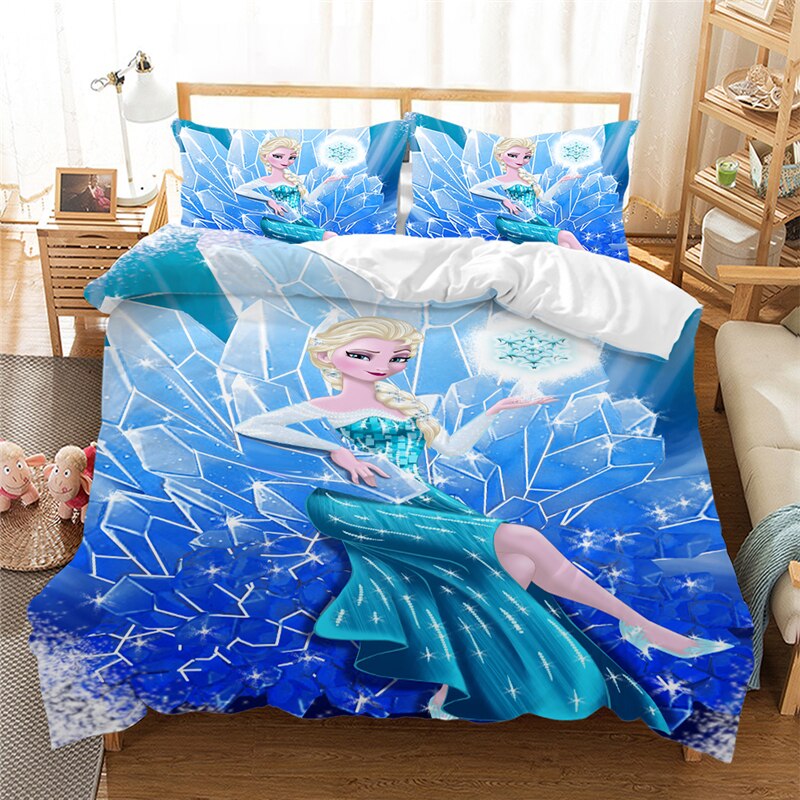 Elsa On Her Frozen Throne Duvet Cover