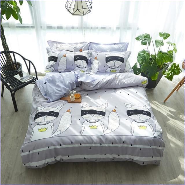 Raccoon Child Duvet Cover