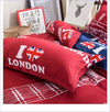 Red and Blue London Kids Duvet Cover