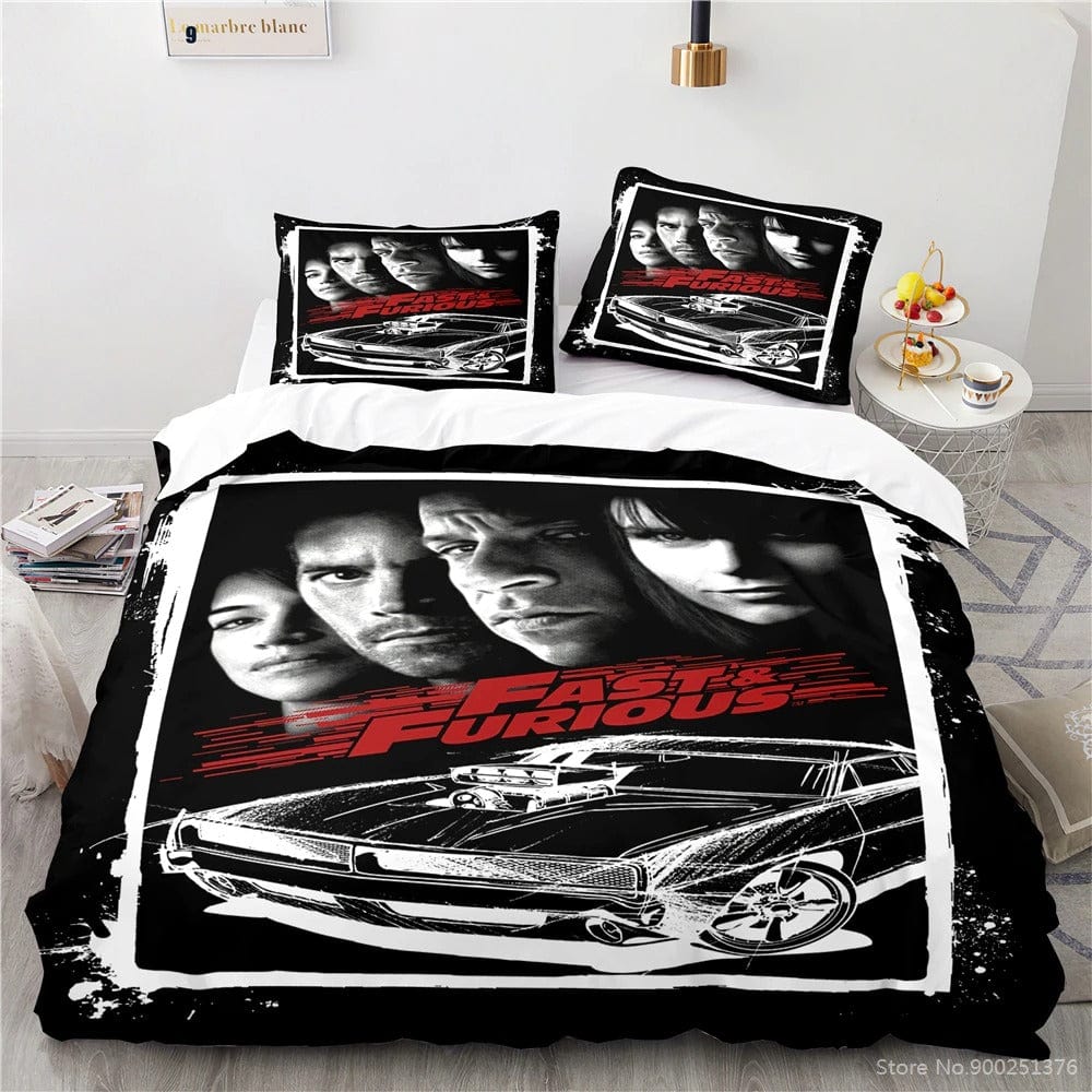 Fast and Furious Duvet Cover