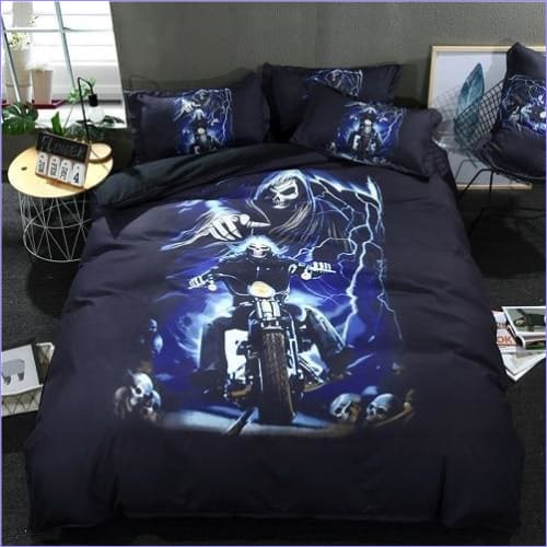 Motorcycle Mower Duvet Cover