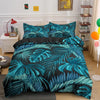 Bluish Foliage Duvet Cover