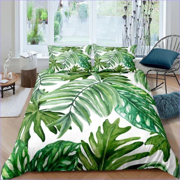 Tropical Leaf Duvet Cover