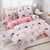 Pink Manga Girl Duvet Cover