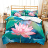 Lotus Flower Duvet Cover