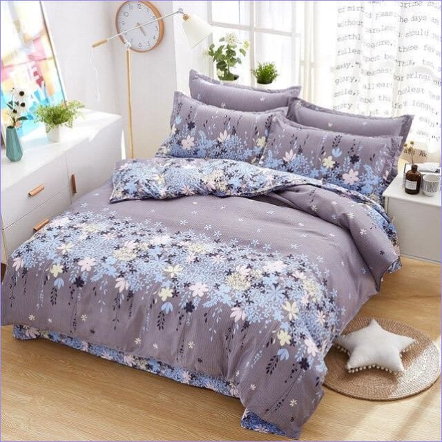 Floral Duvet Cover Pastel Flowers