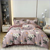 Dark Pink English Style Floral Duvet Cover