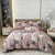 Dark Pink English Style Floral Duvet Cover