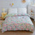 Floral Duvet Cover Flower Carpet