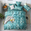 Turquoise Floral Duvet Cover