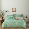 Green Floral Duvet Cover