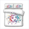 Football Tree Duvet Cover Multicolored