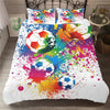 Football Graffiti Duvet Cover Multicolored