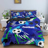 Football Duvet Cover in Blue