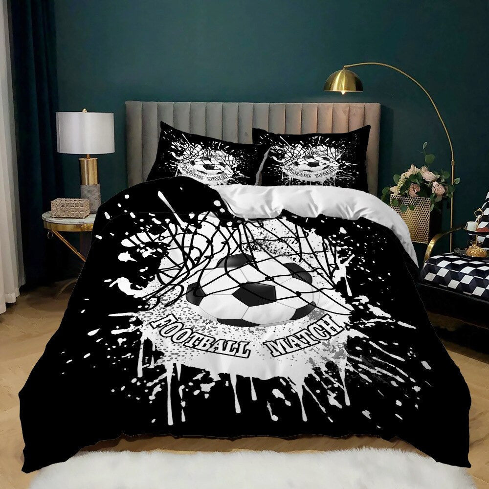 Soccer Match Duvet Cover