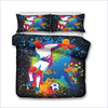 Football Duvet Cover Multicolor Paint Pattern