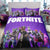 Fortnite Single Duvet Cover Purple