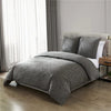 Gray Geometric Duvet Cover