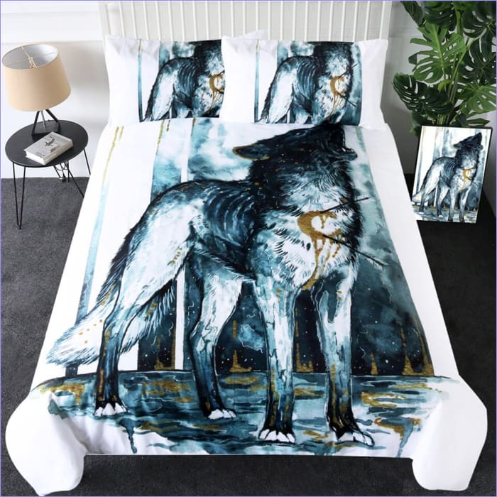 Bleeding Soul Wolf Gothic Duvet Cover