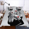 Monroe Tattoo Gothic Duvet Cover