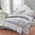 Gray White Duvet Cover