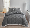 Padded Gray Duvet Cover