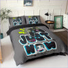 Gamer Just Now Gray Duvet Cover