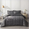 Gray Duvet Cover Cocooning Pattern