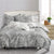 Patterned Gray Duvet Cover